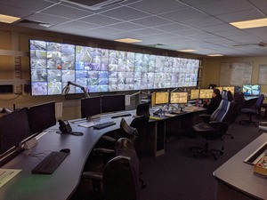 CCTV-control-room-300x225 bank of screens in the CCTV control room